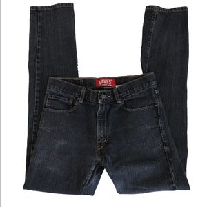 Levi's 510 Youth Jeans 18 Reg Super Skinny Dark Wash Blue Denim 29x29 Boy Redtab